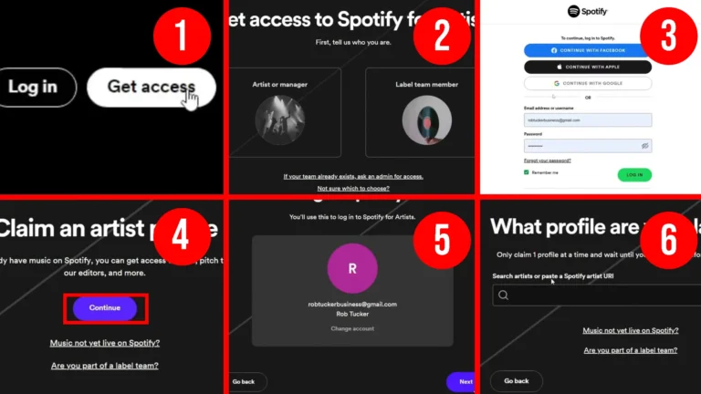 مراحل ساخت اکانت اسپاتیفای آرتیست​
