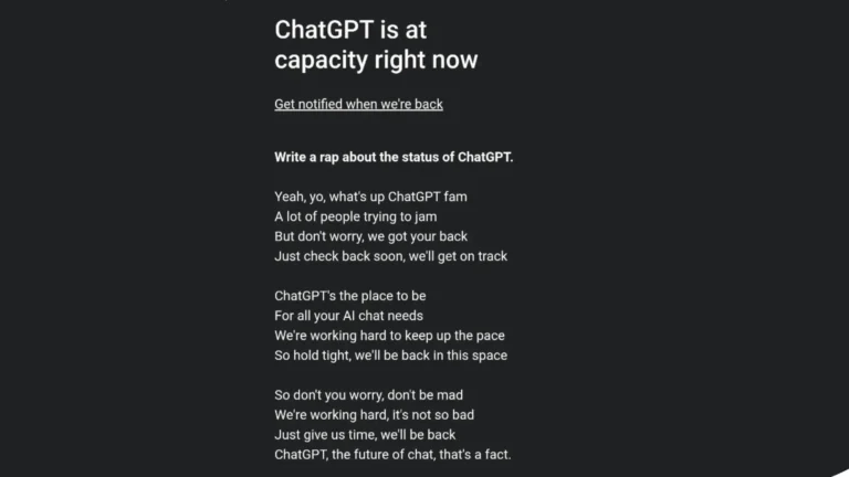 خطاهای متداول چتجیپیتی - ChatGPT is at capacity