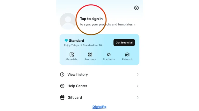ساخت اکانت کپ کات در گوشی موبایل (2)
