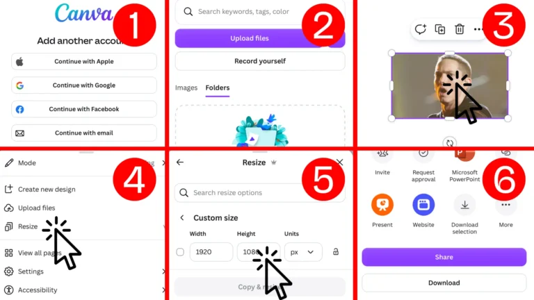 آموزش تغییر سایز عکس در کنوا​