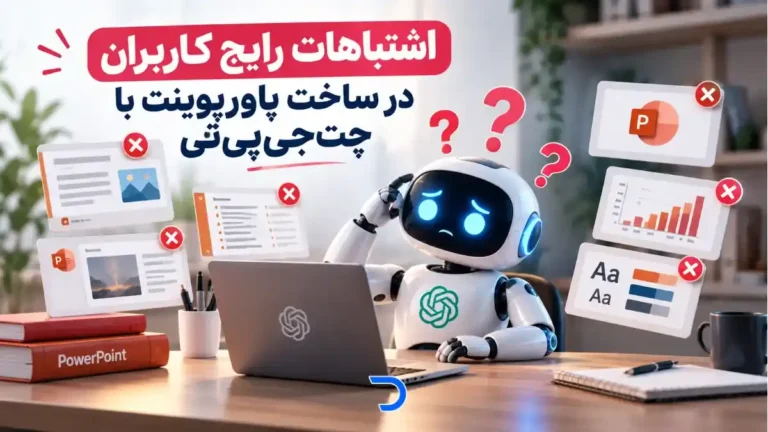اشتباهات رایج کاربران در ساخت پاورپوینت با چت‌جی‌پی‌تی​