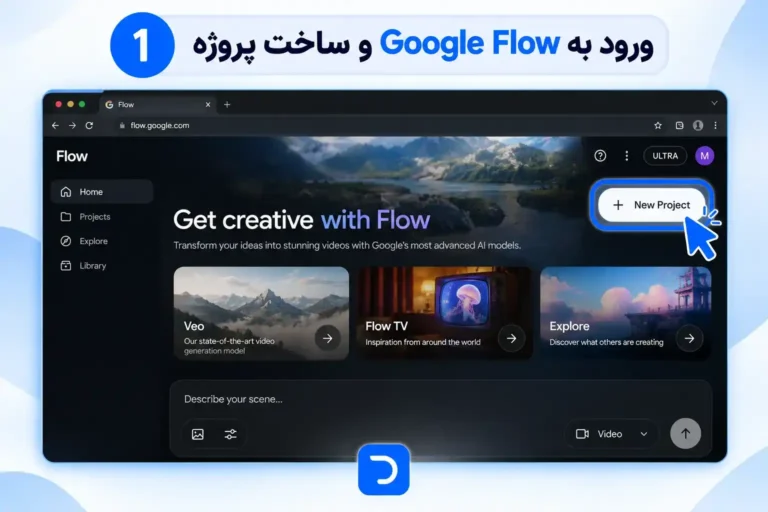آموزش ساخت ویدیو با گوگل فلو​